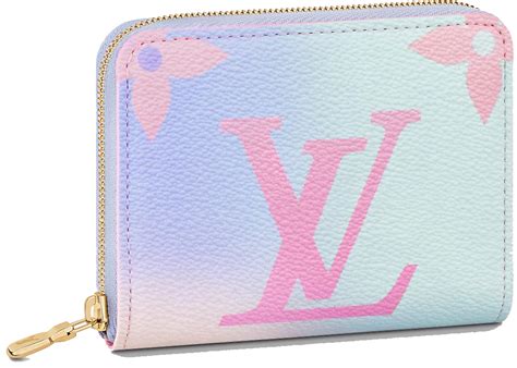 louis vuitton zippy coin purse sunrise pastel